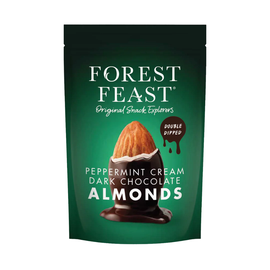 Forest Feast Peppermint Cream Dark Chocolate Almonds