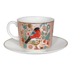 Birdy Set of 2 Bullfinch & Goldfinch Cappuccino Cups