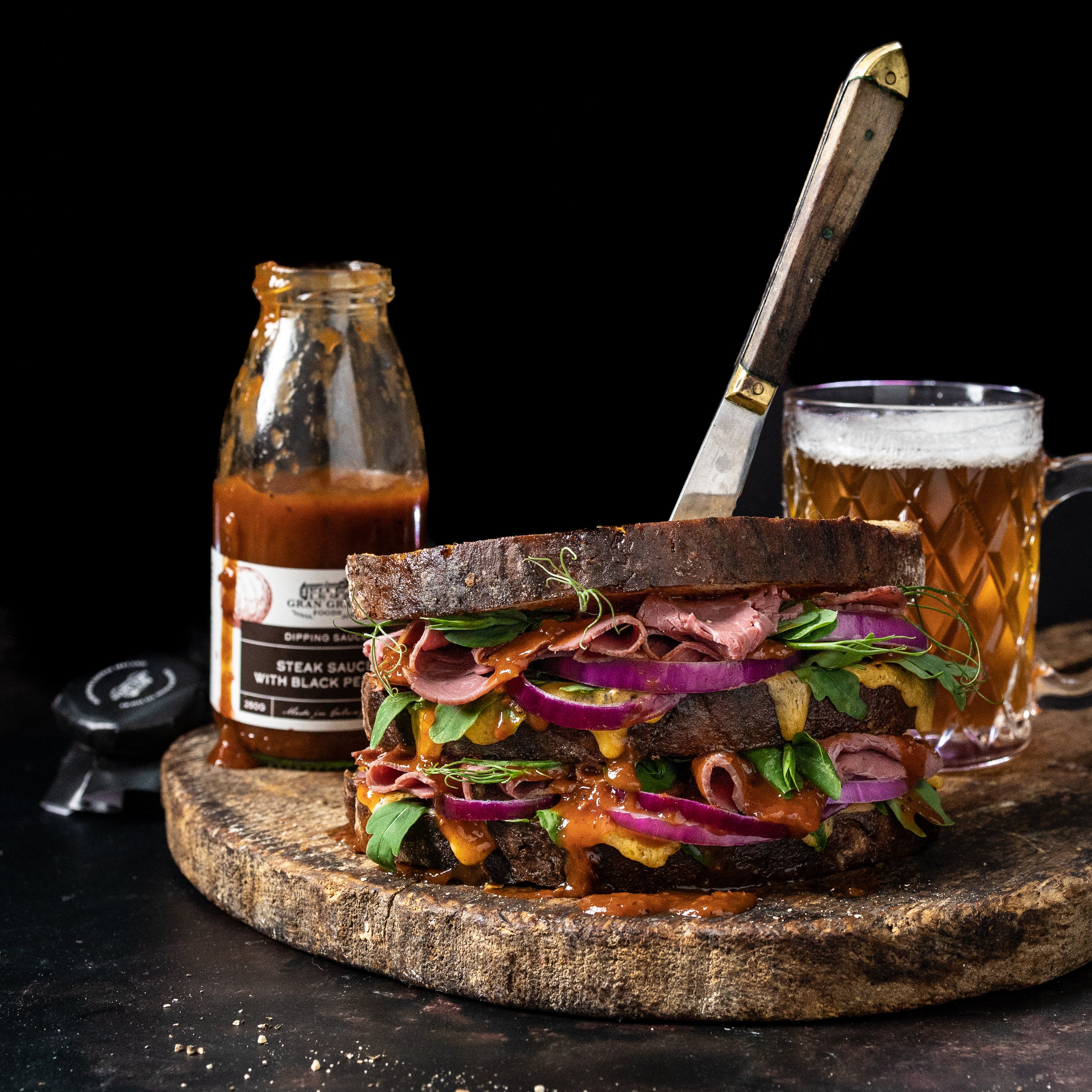 Steak Sauce with Cracked Black Pepper
