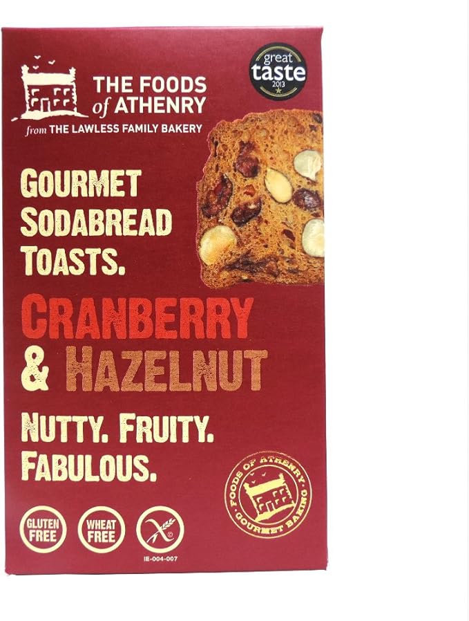 Foods of Athenry Gluten Free Cranberry & Hazelnut Toasts