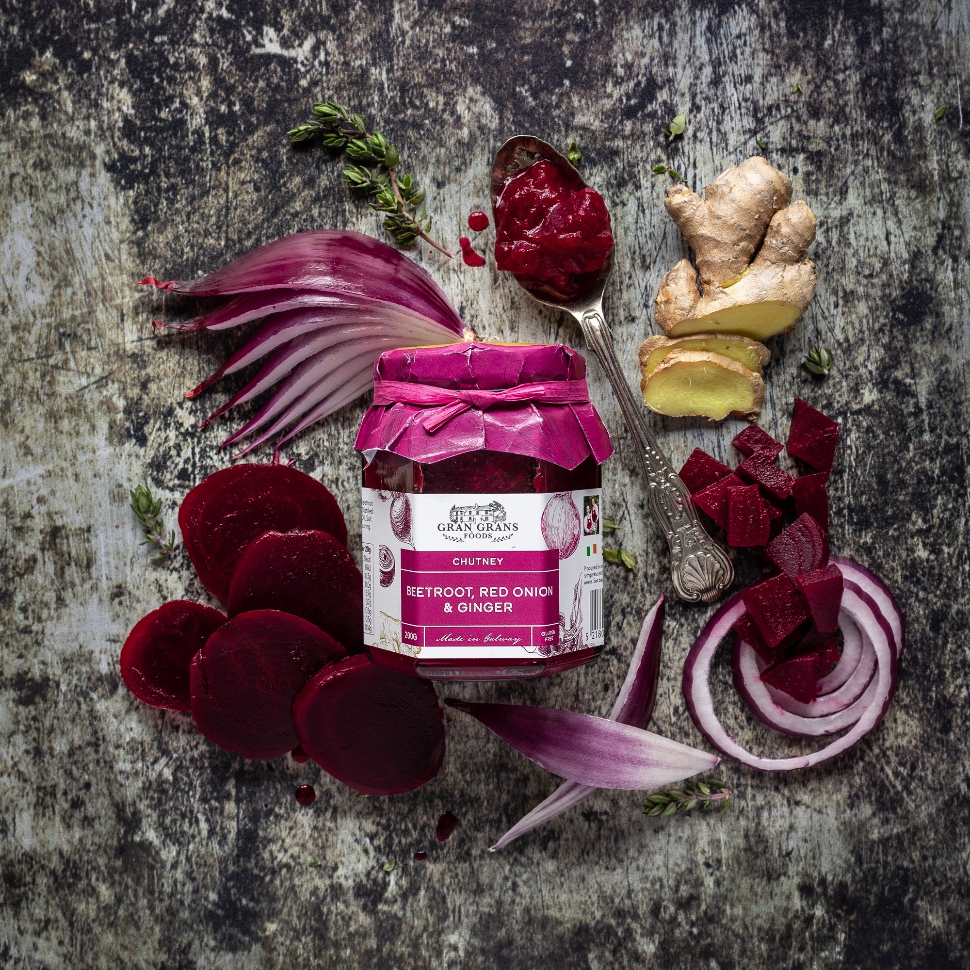 Beetroot, Red Onion & Ginger Chutney