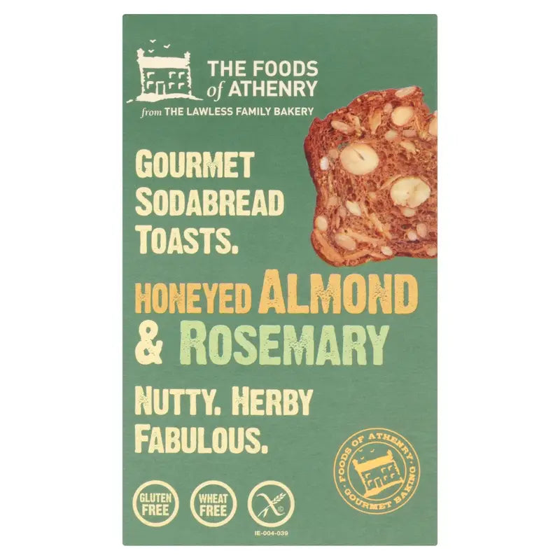 Foods Of Athenry Gluten Free Honeyed Almond & Rosemary Toasts