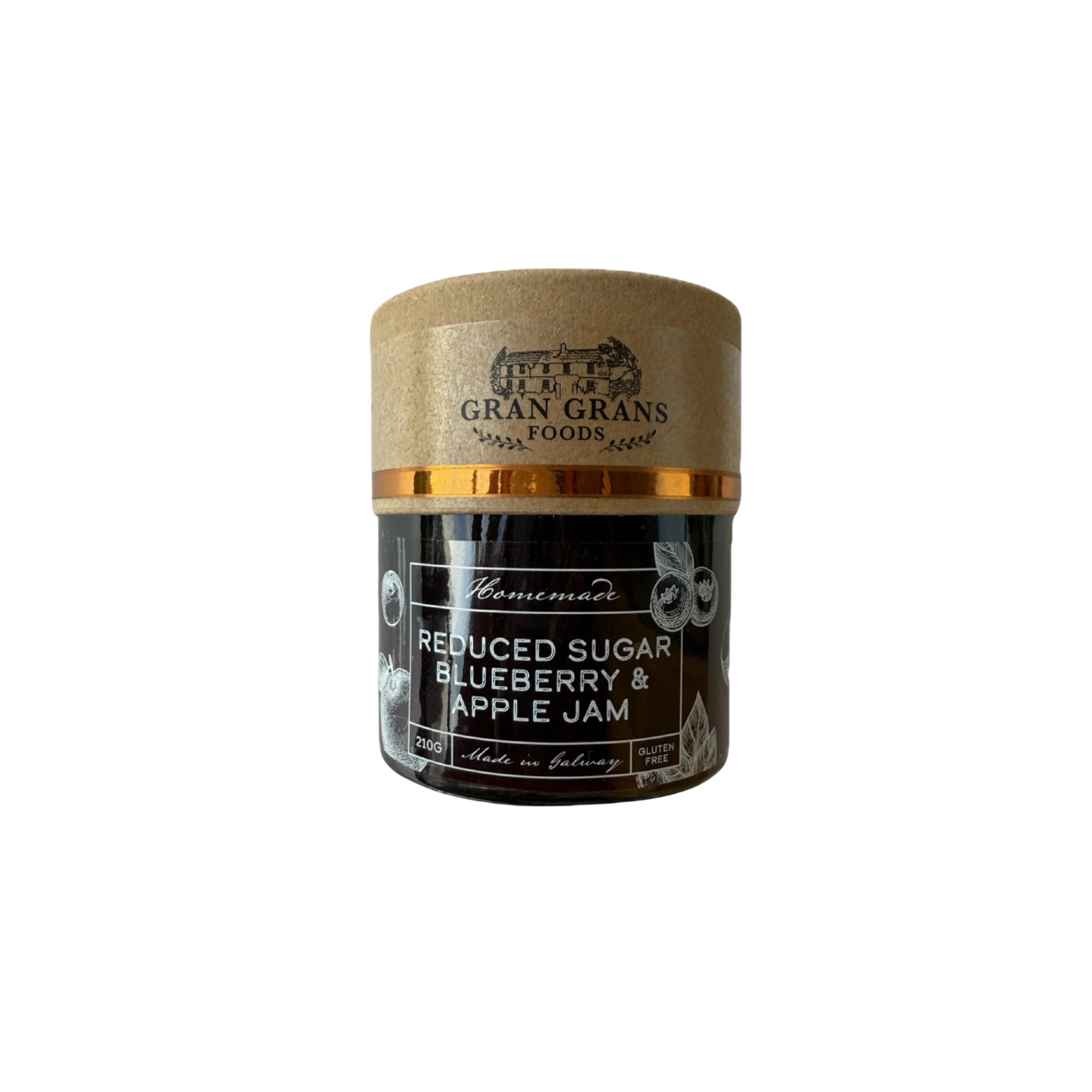Reduced Sugar Blueberry and Apple Jam
